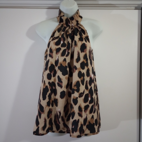 🆕⛱️Leopard Print Halter-Style Top - Picture 6 of 8